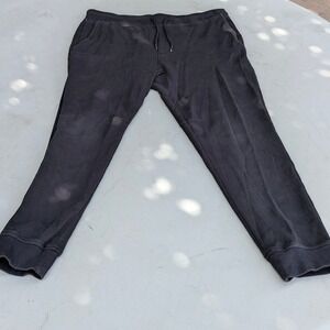 Original Use Black Jogger Sweatpants Mens Large Drawstring Athletic